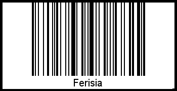 Der Voname Ferisia als Barcode und QR-Code