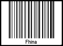 Barcode-Foto von Fhina