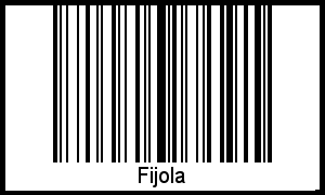 Interpretation von Fijola als Barcode