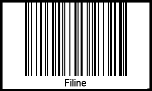 Filine als Barcode und QR-Code