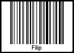 Interpretation von Filip als Barcode