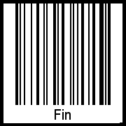 Interpretation von Fin als Barcode