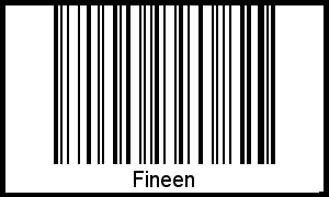 Fineen als Barcode und QR-Code