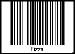 Interpretation von Fizza als Barcode
