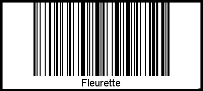 Barcode-Foto von Fleurette