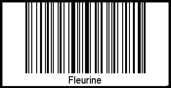 Fleurine als Barcode und QR-Code