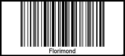 Barcode des Vornamen Florimond