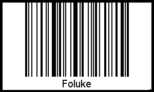 Barcode des Vornamen Foluke