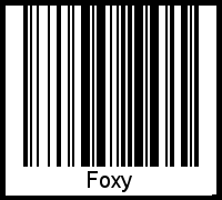 Interpretation von Foxy als Barcode
