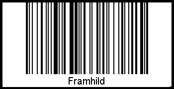 Framhild als Barcode und QR-Code