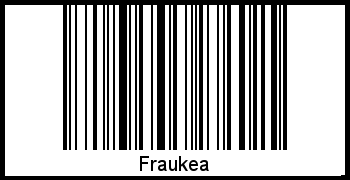 Fraukea als Barcode und QR-Code