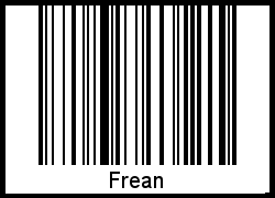 Frean als Barcode und QR-Code