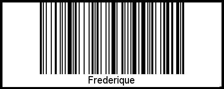 Interpretation von Frederique als Barcode