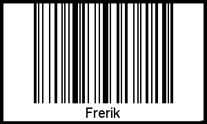 Barcode des Vornamen Frerik