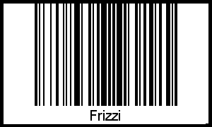 Barcode des Vornamen Frizzi