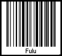 Der Voname Fulu als Barcode und QR-Code