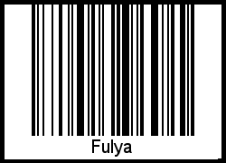 Fulya als Barcode und QR-Code