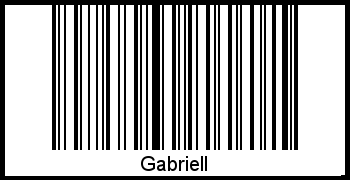 Interpretation von Gabriell als Barcode