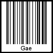 Barcode-Foto von Gae