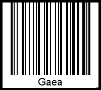 Interpretation von Gaea als Barcode