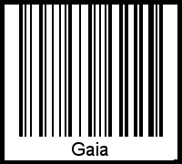 Interpretation von Gaia als Barcode