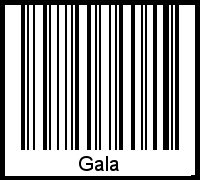 Barcode-Grafik von Gala