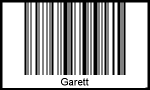 Garett als Barcode und QR-Code