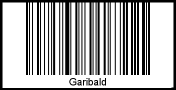 Barcode des Vornamen Garibald
