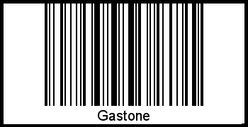 Interpretation von Gastone als Barcode