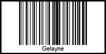 Interpretation von Gelayne als Barcode