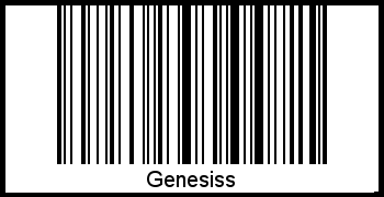 Genesiss als Barcode und QR-Code