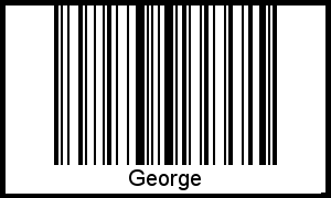 Barcode des Vornamen George