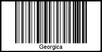 Barcode des Vornamen Georgica