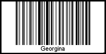 Interpretation von Georgina als Barcode
