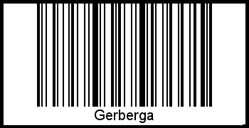 Interpretation von Gerberga als Barcode