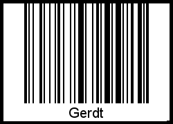 Interpretation von Gerdt als Barcode