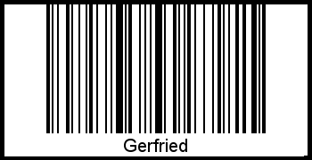 Barcode des Vornamen Gerfried