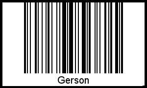 Interpretation von Gerson als Barcode