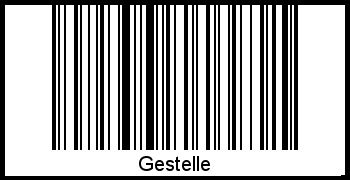Barcode des Vornamen Gestelle