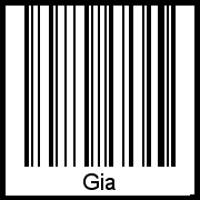 Interpretation von Gia als Barcode
