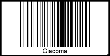 Interpretation von Giacoma als Barcode