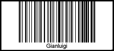 Gianluigi als Barcode und QR-Code