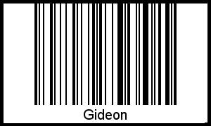 Gideon als Barcode und QR-Code