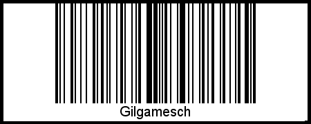 Gilgamesch als Barcode und QR-Code