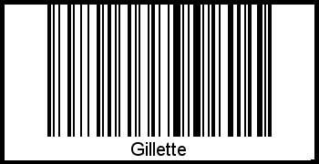Barcode-Foto von Gillette