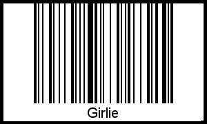 Der Voname Girlie als Barcode und QR-Code