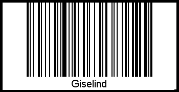 Interpretation von Giselind als Barcode