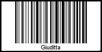 Interpretation von Giuditta als Barcode