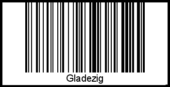 Interpretation von Gladezig als Barcode