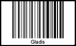 Interpretation von Gladis als Barcode